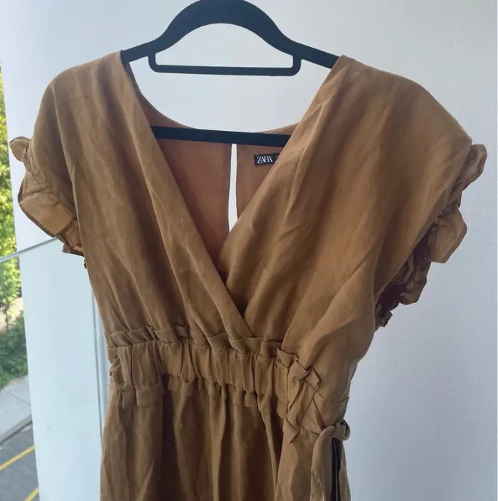 Robe marron Zara - photo numéro 3