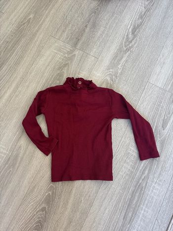 Sous-pull, Kiabi, rouge bordeaux, taille 18 mois