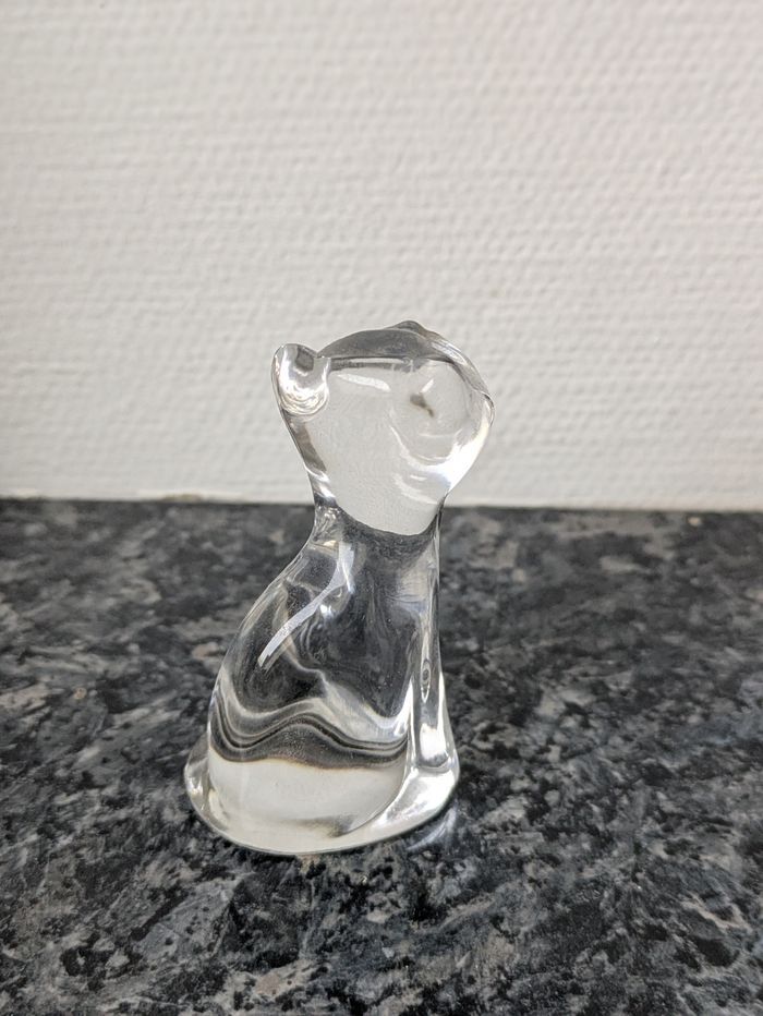 Figurine chat en verre - photo numéro 4