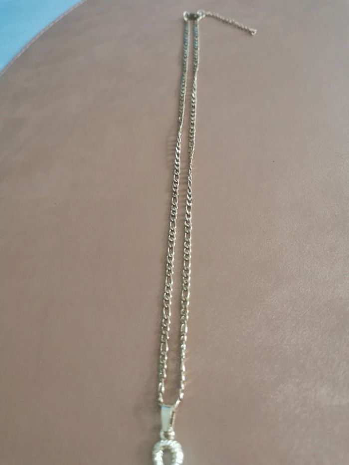 Collier et pendentif spirituel croix égyptienne d ankh doré - photo numéro 3
