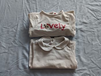 T-shirts manches longues taille 6 mois