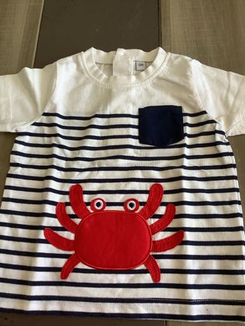 T-shirt manche courte coton taille 12 mois collection récente