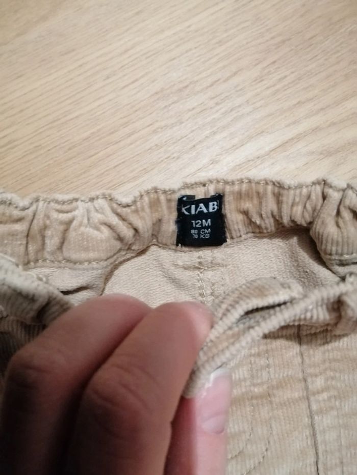 Pantalon velours 12 mois - photo numéro 2