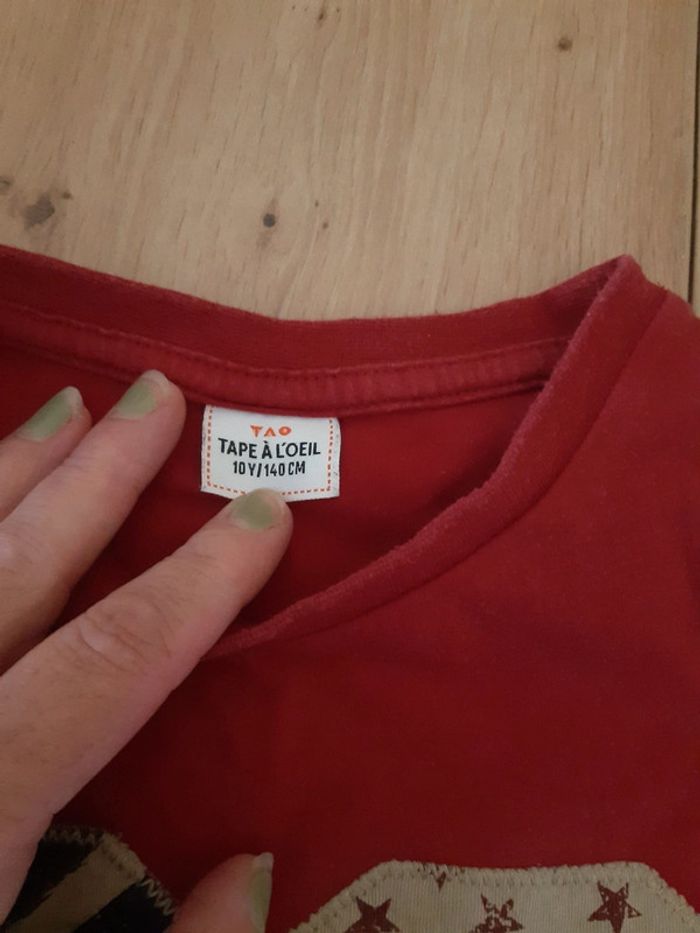 Lot de 2 tee shirt manches longues 10 ans - photo numéro 2