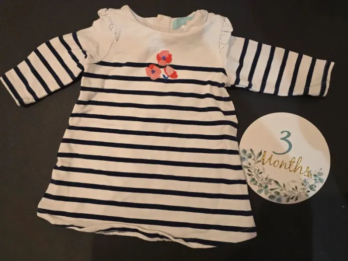 Robe marinière 3 mois