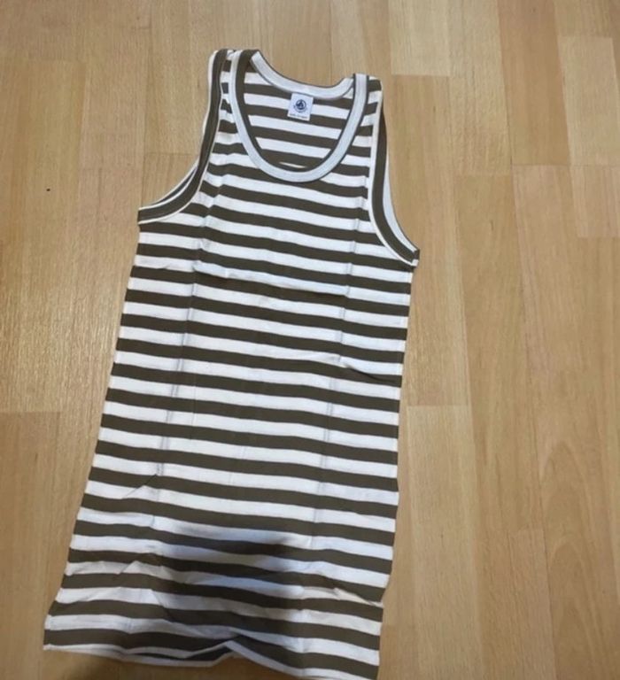 T-shirt, débardeur, côte iconique, 100 % coton. Petit bateau Neuf taille XXS 12 ans. - photo numéro 2