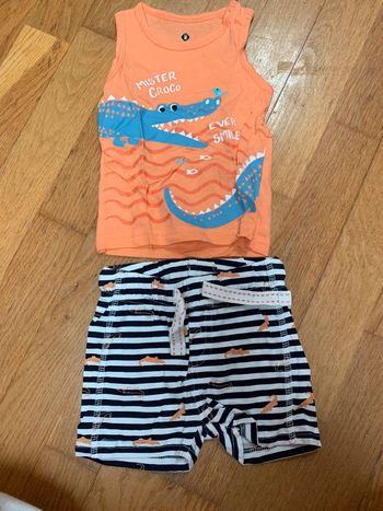 Ensemble short débardeur 6 mois