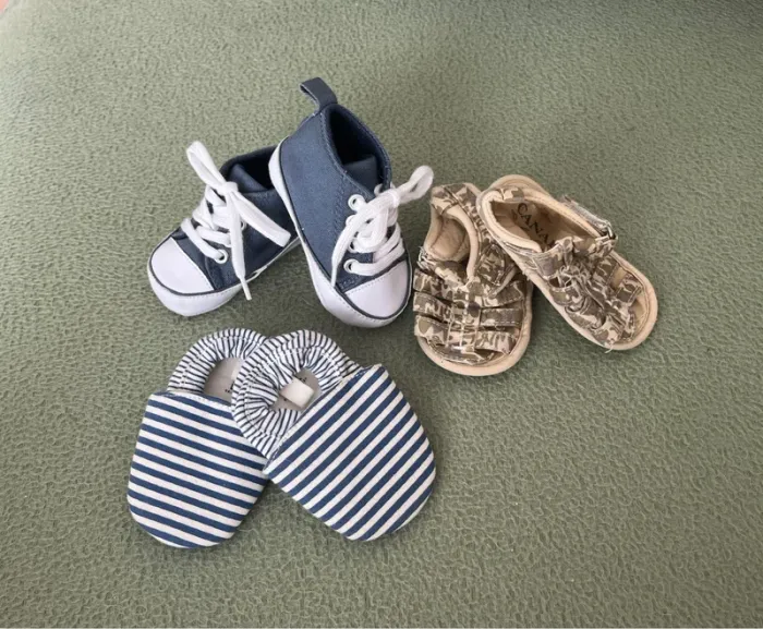Lot de chaussures souple 3/6mois