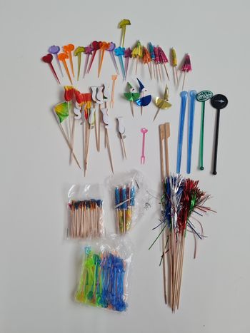 Lot de décorations pour cocktails ou aperos