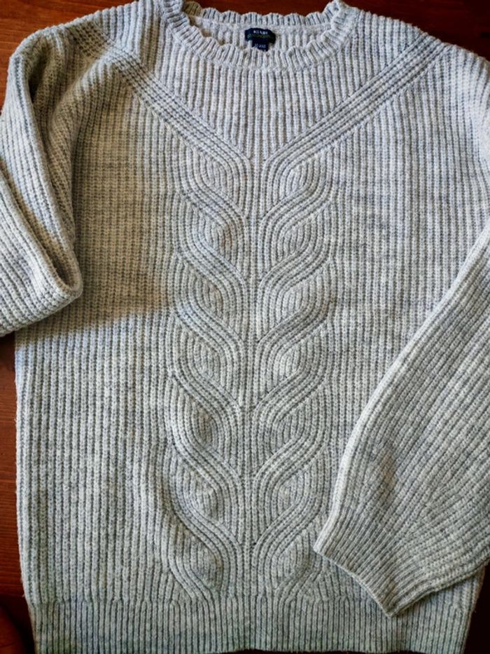 Pull gris chaud - photo numéro 3