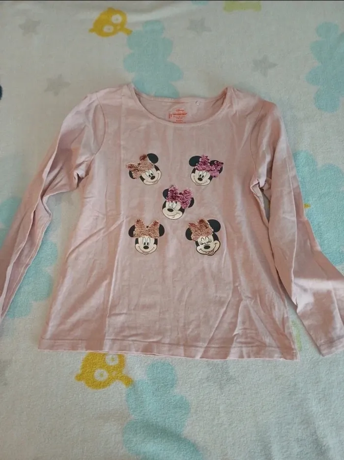 T-shirt rose Minnie 8 ans Orchestra