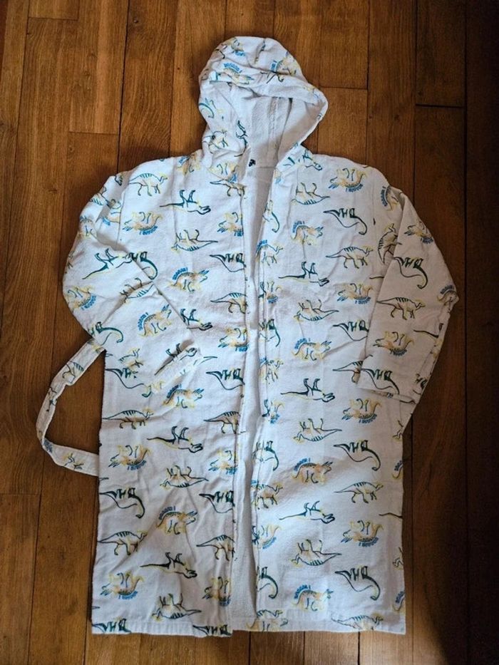 Peignoir éponge dinosaures