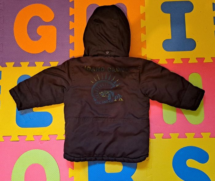 Manteau capuche marron, orchestra, taille 24 mois (86 cm) - photo numéro 2