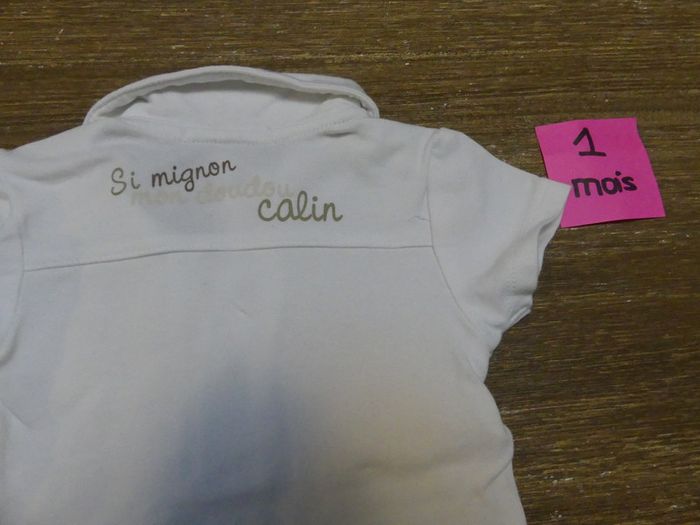 petit body col chemise blanc élégant été garçon - photo numéro 2