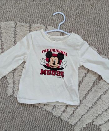 Tee shirt manche longue Mickey 80cms