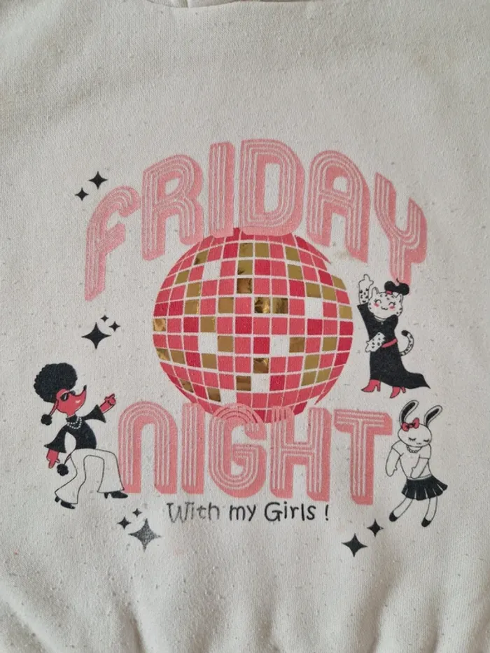 Sweat à capuche fille - 4 ans 🎉 - photo numéro 3