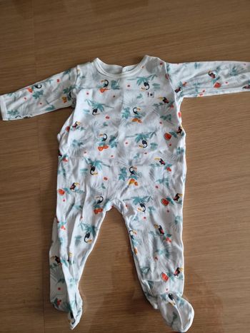 Pyjama toucan petit bateau 9 mois 71cm