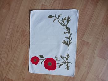 serviette de table imprimée fleurie Vintage 43 x 31 cm