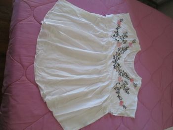 Tunique blanche broderies 