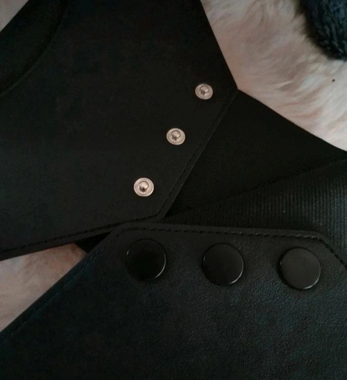 A41 ceinture gaine corset vintage rétro ajustable noire - photo numéro 4