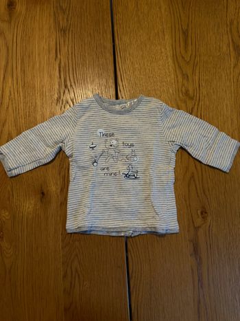 T-shirt Manches Longues Gris Kitchou Bébé Garçon 3 Mois Très Bon État – Réduction sur Lot
