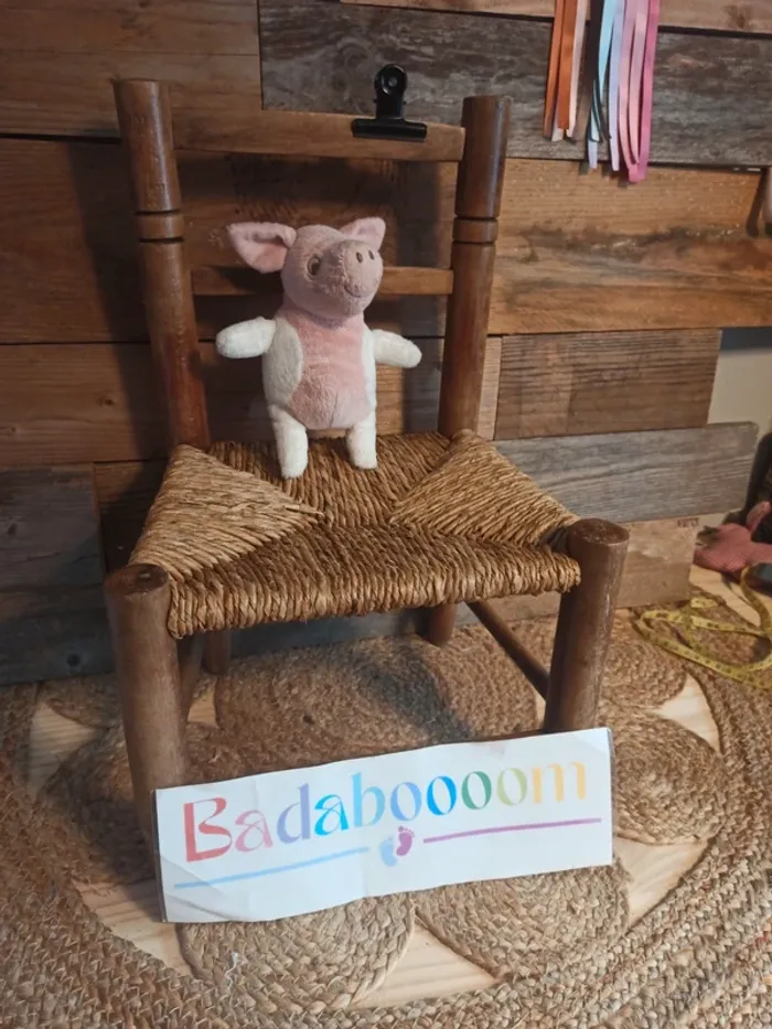 Peluche cochon Ikea blanc rose tbe