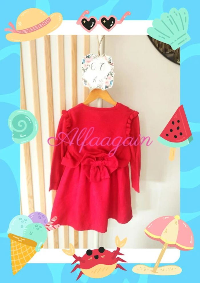 Magnifique robe rouge 6/7ans - photo numéro 2