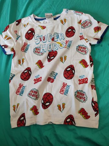 Tee shirt spiderman
