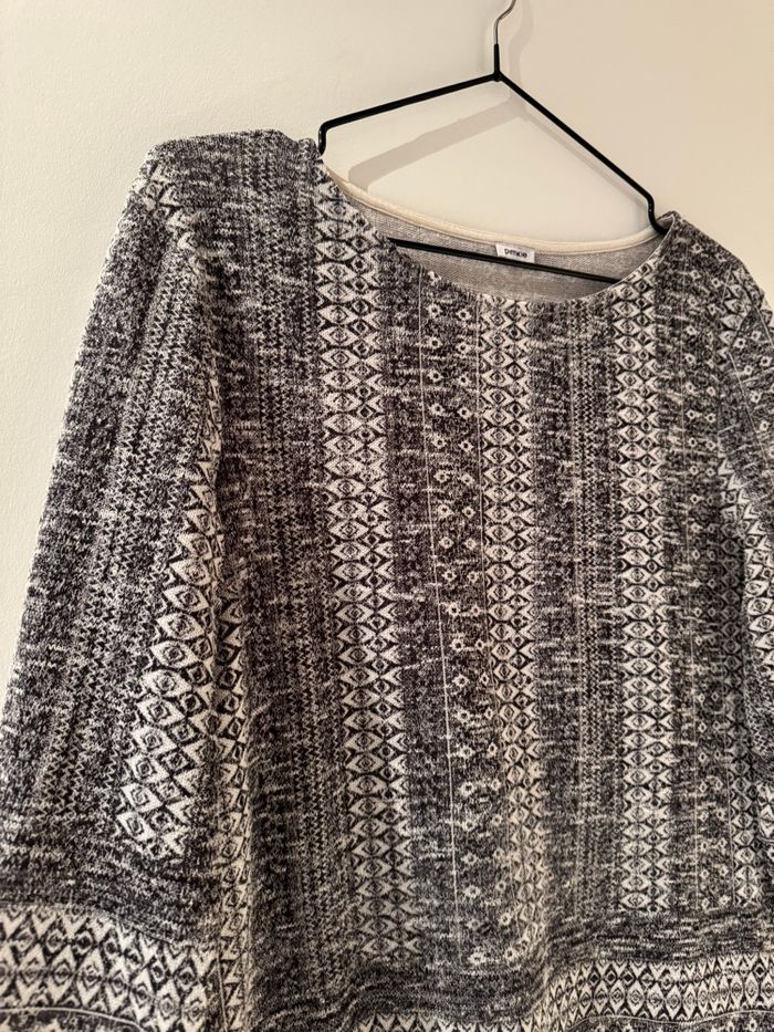 Pull gris motif ethnique - Pimkie - photo numéro 2