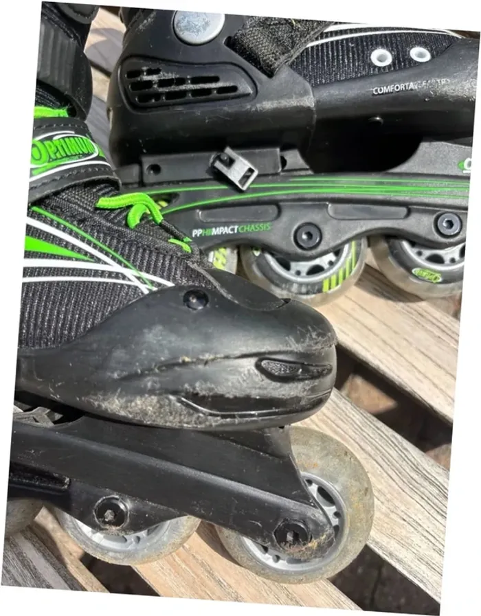 Patins à Roulettes Optimum - Taille Réglable 32 - 35 Idéaux pour Débuter ! - photo numéro 11