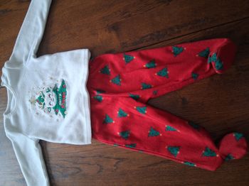 Pyjama 2 pièces en polaire avec motifs de Noël de marque In Extenso