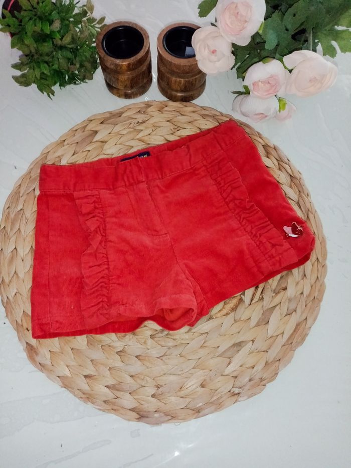 3 ans sergent major short velours rouge mi-saison /Excellent état - photo numéro 10