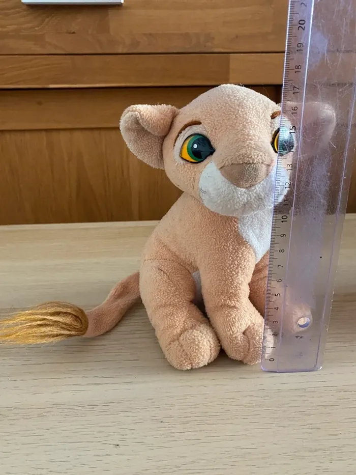 Peluches Disney roi lion King Simba Nala lionceau nez aimanté plush 1995 - photo numéro 8