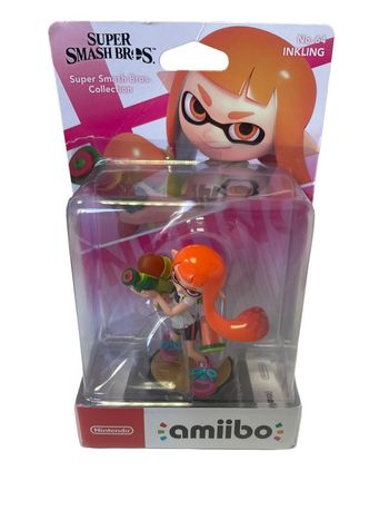 Figurine Nintendo Amiibo Super Smash Bros collection Splatoon Inkling N64 neuf