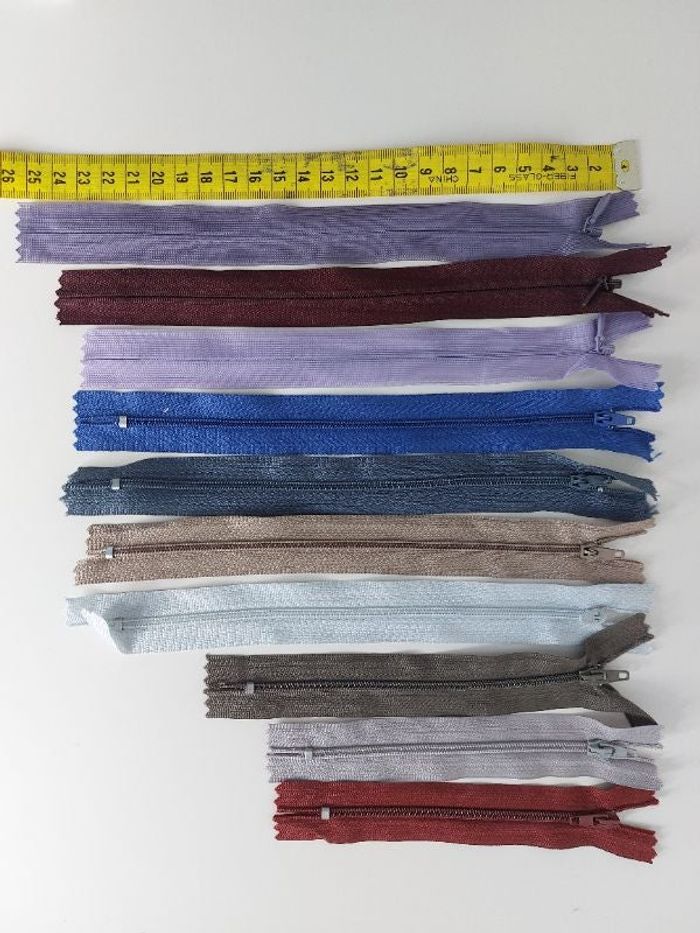 Lot fermetures éclair