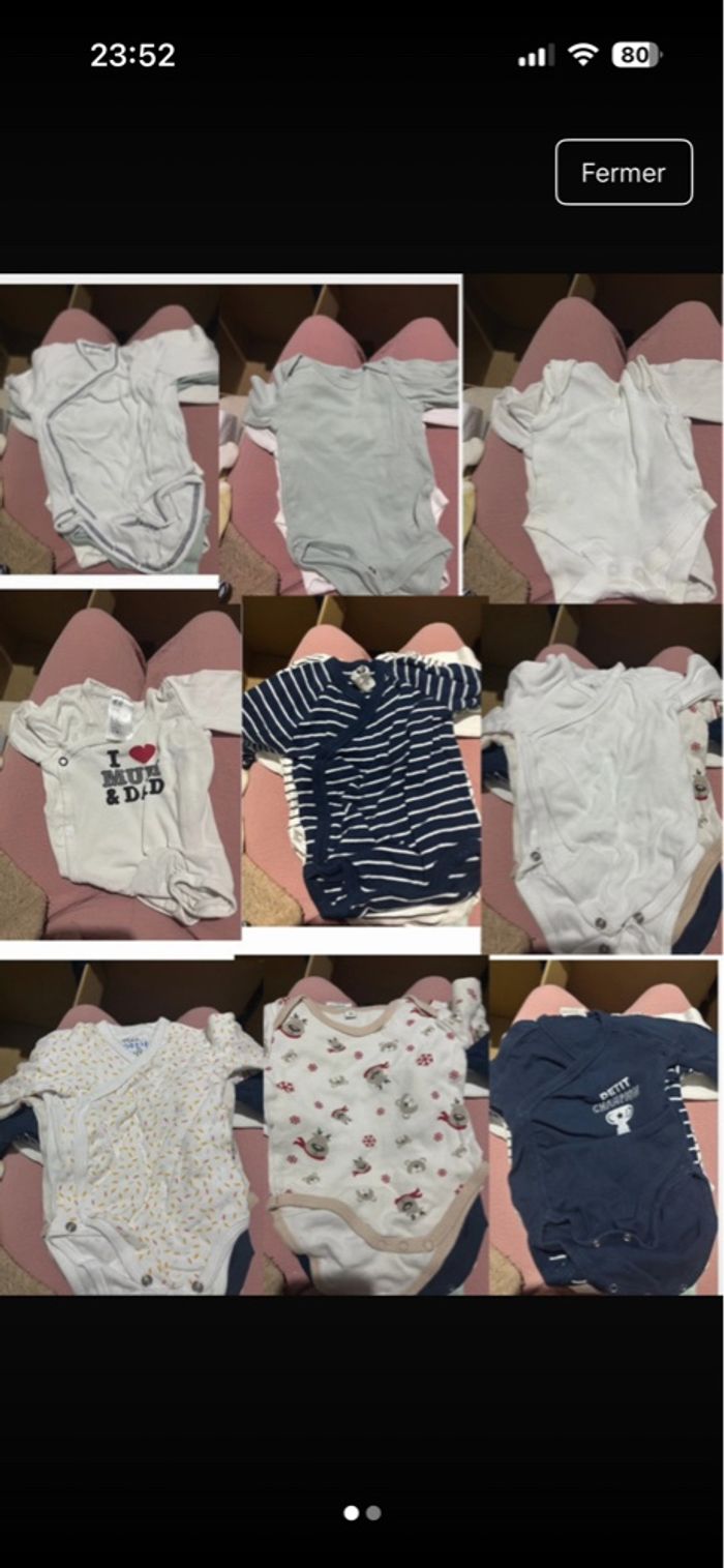 Lot 19 body bébé - photo numéro 2