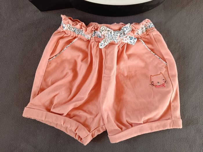 Short Fille 12 mois chat Sergent major icandy - photo numéro 2