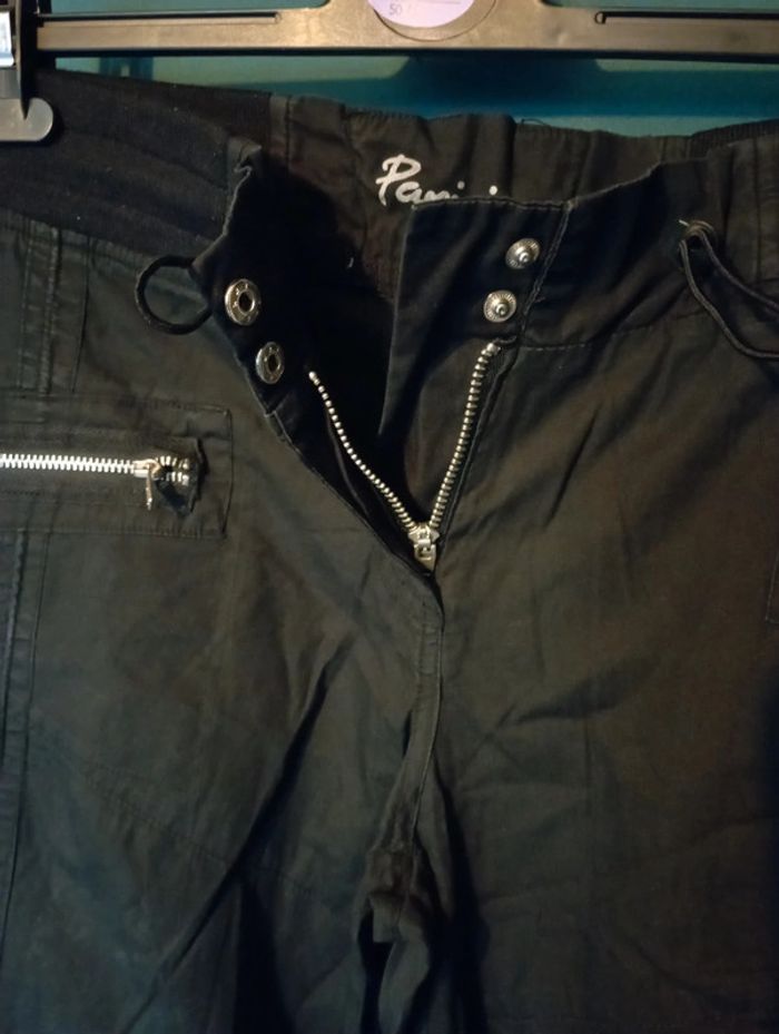 Pantalon toile fine taille élastique et laçage dos - photo numéro 5