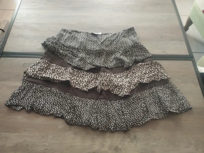 Mini jupe à volants