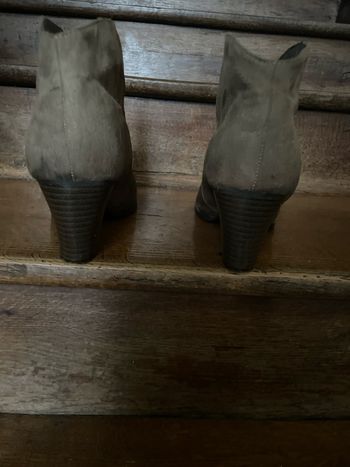 Bottines  marron clair ;talon de 6 cm