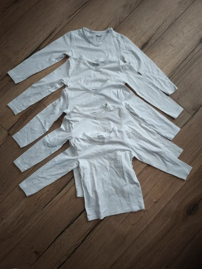 Lots de 5 t-shirts manches longues