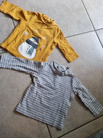 Lot de 2 tee shirt epais