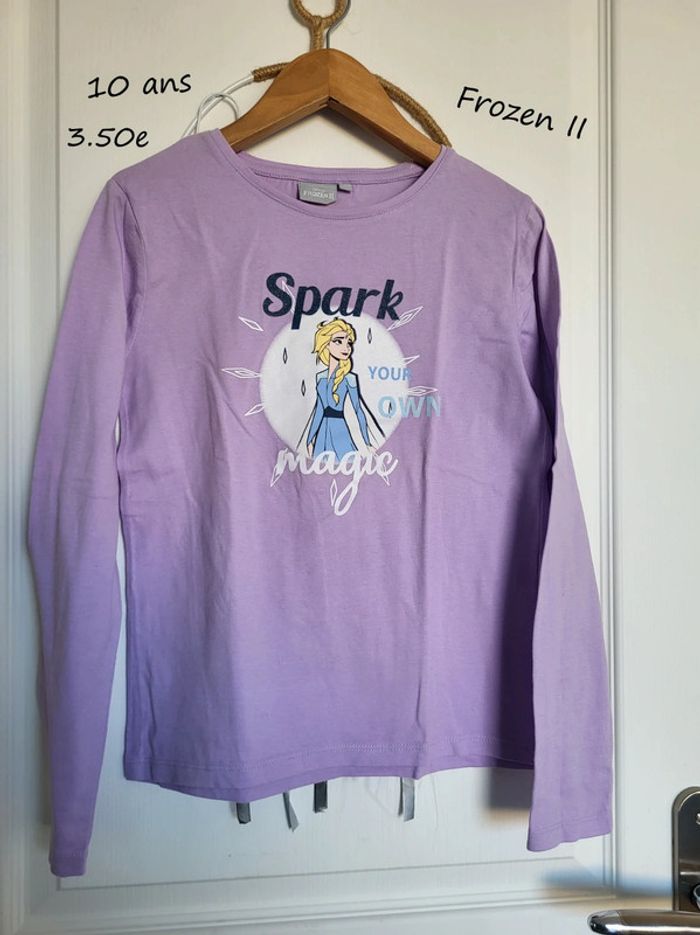 T-shirt manche longue 10 ans frozen