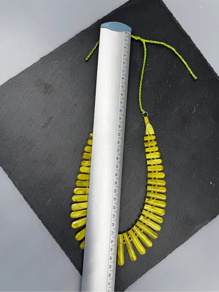 Collier vintage en pierre naturelle jade (shahmaqsood) - photo numéro 7