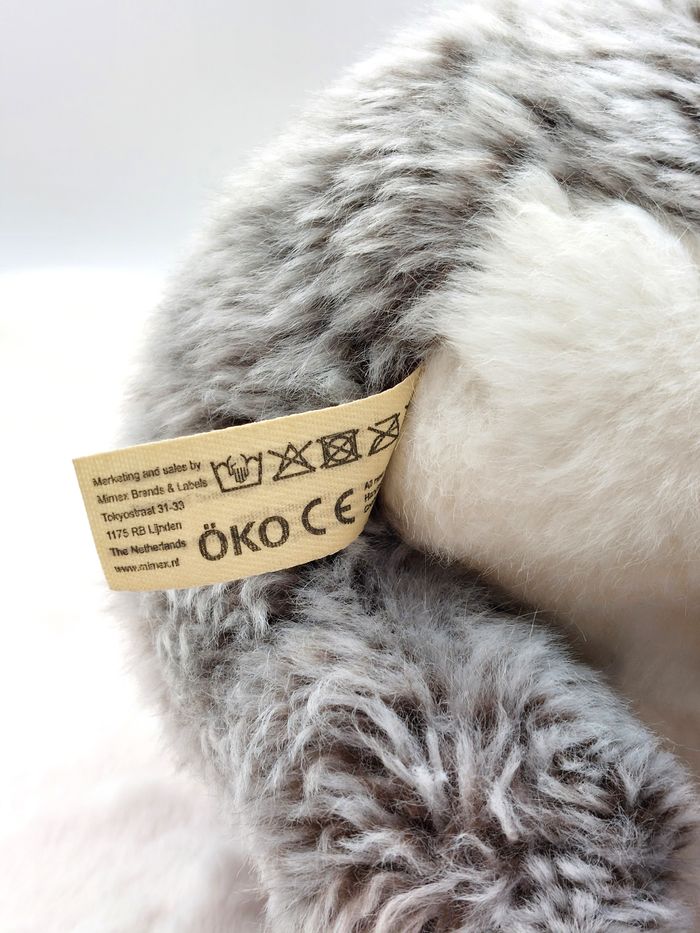 Vintage peluche koala gris blanc marron WWF 1986 World wide Fund 24 cm doudou - photo numéro 7