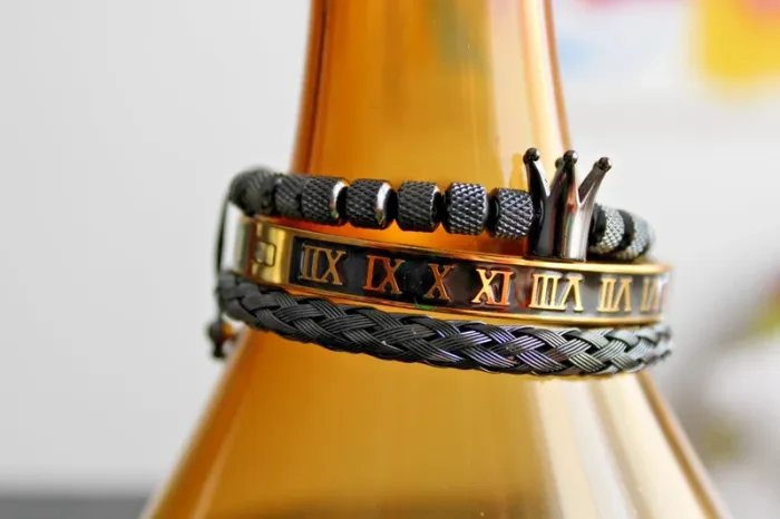 lot de 3 Bracelets homme a porter ensemble a a dissocier marque hippie & bohème