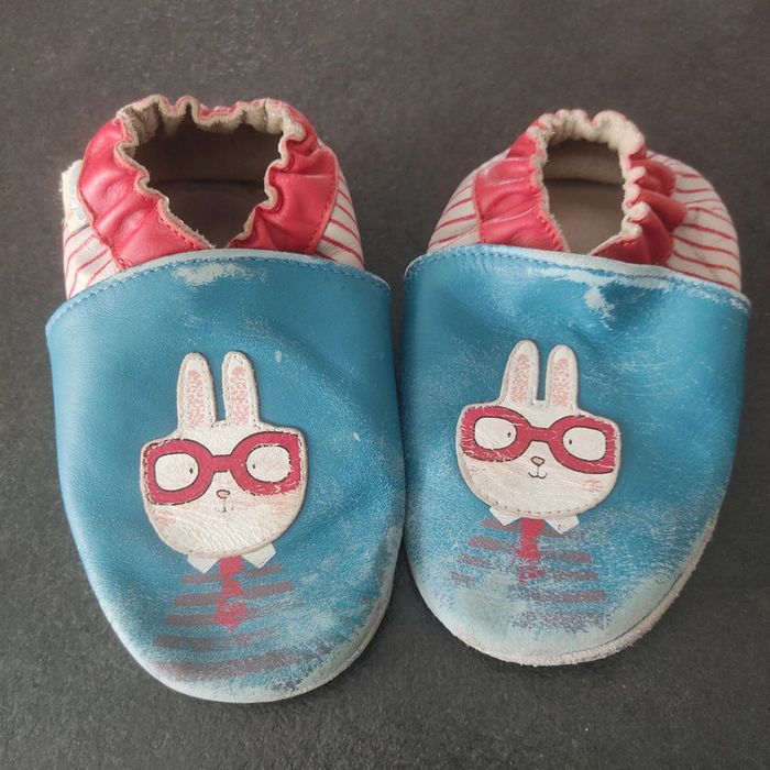 Chaussons en cuir pointure 2/3 ans