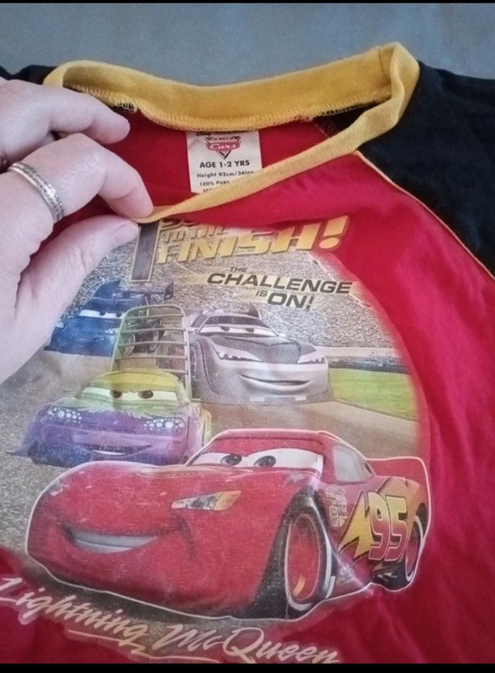 Pyjama Cars taille 1-2 ans en bon état - photo numéro 4