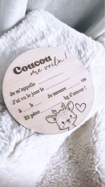 Carte à compléter maternité 