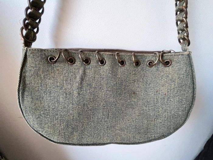 👜 petit sac à main aspect jean avec métal vintage - photo numéro 5